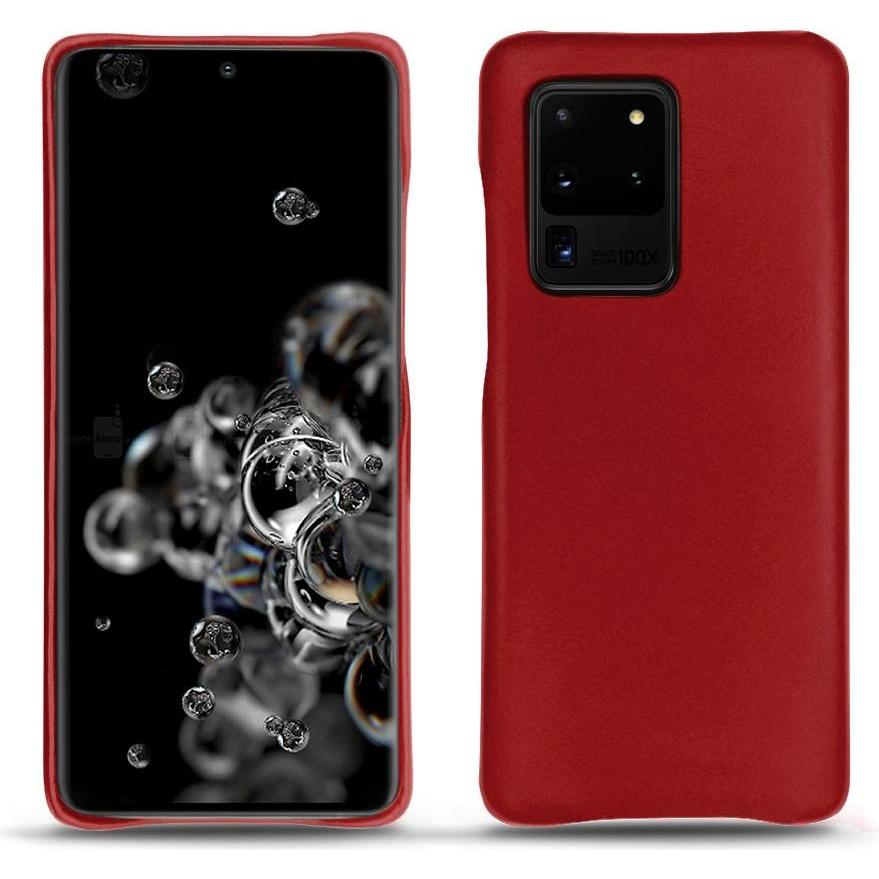 Noreve Lederschutzhülle (Samsung Galaxy S20 Ultra 5G), Smartphone Hülle, Rot
