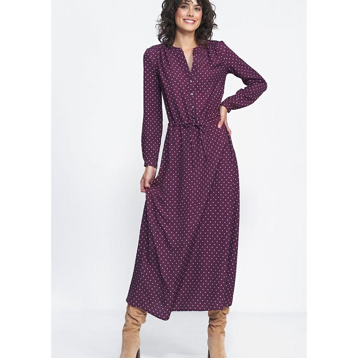 Nife, Damen, Kleider, Alltagskleid, Rot, (36)