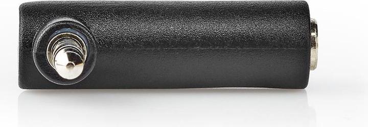 Produktbild Nedis Stereo-Audio-Adapter 3.5 mm Stecker 3.5 mm Buchse Vernickelt 90° abgewinkelt Metall Schwarz 10 (Winkeladapter)