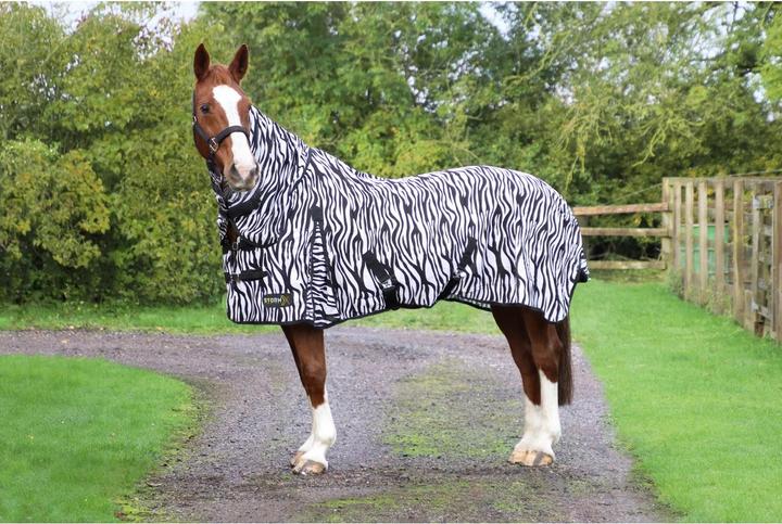 Image du produit Hy Couverture de cheval anti-mouches Stormx Original Zebra Pattern (213 cm)