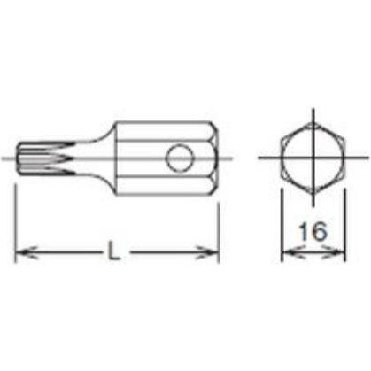 Thumbnail - Koken, Bits, TORX-Klinge (Innensechsrund TX M60)