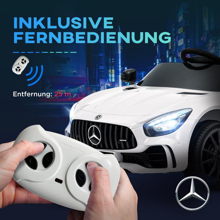 Produktbild Aiyaplay Kinder Elektroauto Kunststoff, Metall Weiss (12 V)