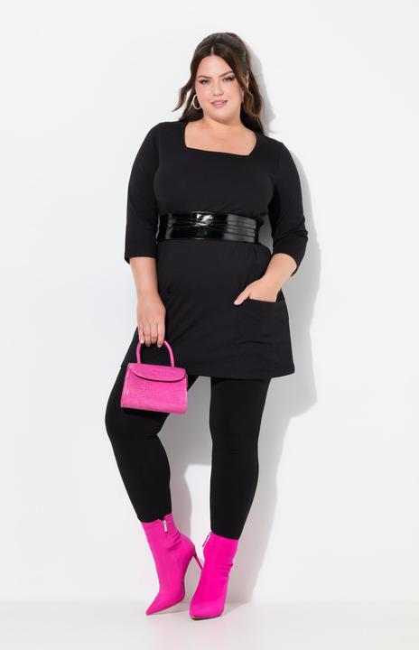 Actual product image Ulla Popken Patch Pocket 3/4 Sleeve Knit Tunic (58)