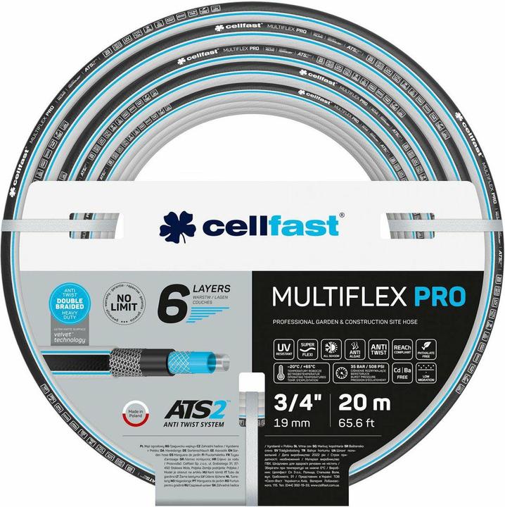 No Name CELLFAST WĄŻ OGRODOWY MULTIFLEX PRO ATS2 1/2" 50m (50 m, 15 mm)