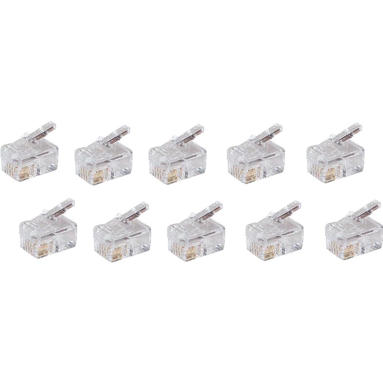 Thumbnail - Shiverpeaks BASIC-S Modular-Stecker RJ10/14, ungeschirmt 4-polig, 4 Kontakte belegt, vergoldete Kontakte, im Pol, Netzwe...