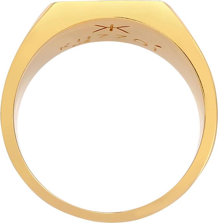 Image du produit Kuzzoi Bague homme sceau émail étoile de base 925 argent (56, Argent 925)