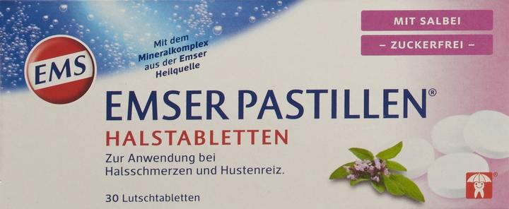 Actual product image Emser Pastilles sugar free with sage (30 Piece)