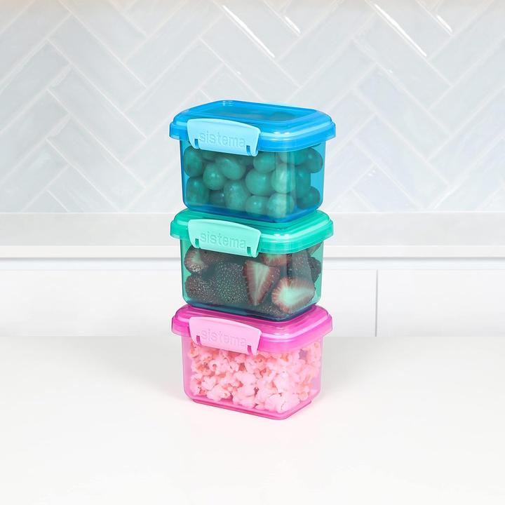 Actual product image Sistema Pack 400ml x 3 Lunch Coloured