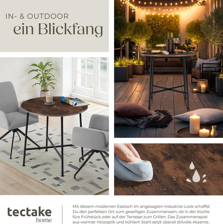 Actual product image tectake Ennis (80 x 80 x 70 cm)