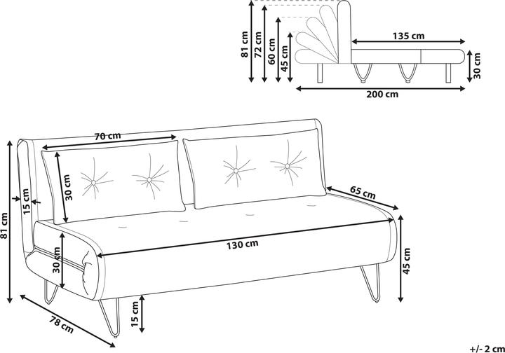 Produktbild Beliani Vestfold (2-Sitzer)