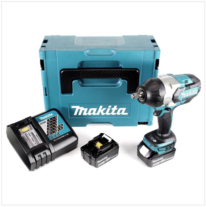 Produktbild Makita DTW 1002 RMJ Akku Schlagschrauber 1/2“ 18V 1000Nm Brushless + 2x Akku 4,0Ah + Ladegerät +