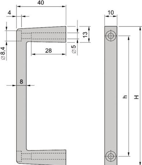 Nährwerte und Zutaten Schroff 19" Frontgriffe 3HE (1 Paar)
