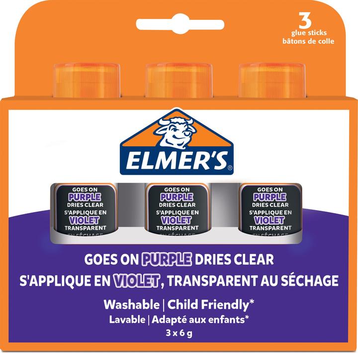 Produktbild Elmer's Klebestift-Set Disappearing 6 g à 3 Stück, Violett