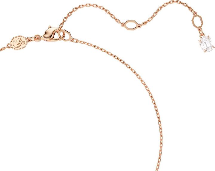 Actual product image Swarovski Matrix necklace crystal bead round cut white rose gold (Swarovski Metal)