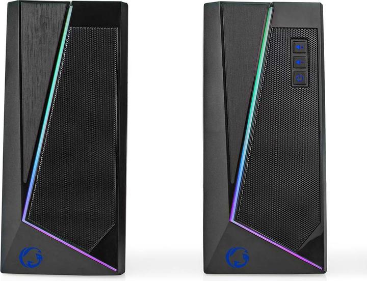 Nedis Gaming Speaker | Speaker Channels: 2.0 | Powered via USB | 3.5 mm Plug | 18