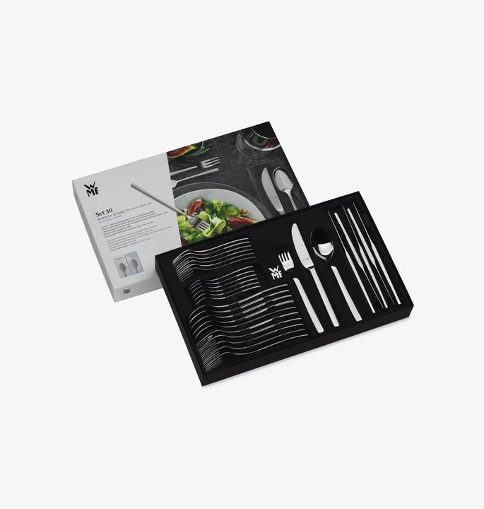 Produktbild WMF Besteckstet 30-tlg. FÄCHER stahlgrau (30 Stück, Besteck Set)