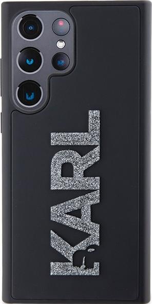 Actual product image Karl Lagerfeld KLHCL3DMBKCK S928 czarny/black hardcase 3D Rubber Glitter Logo (Samsung Galaxy S24 Ultra)
