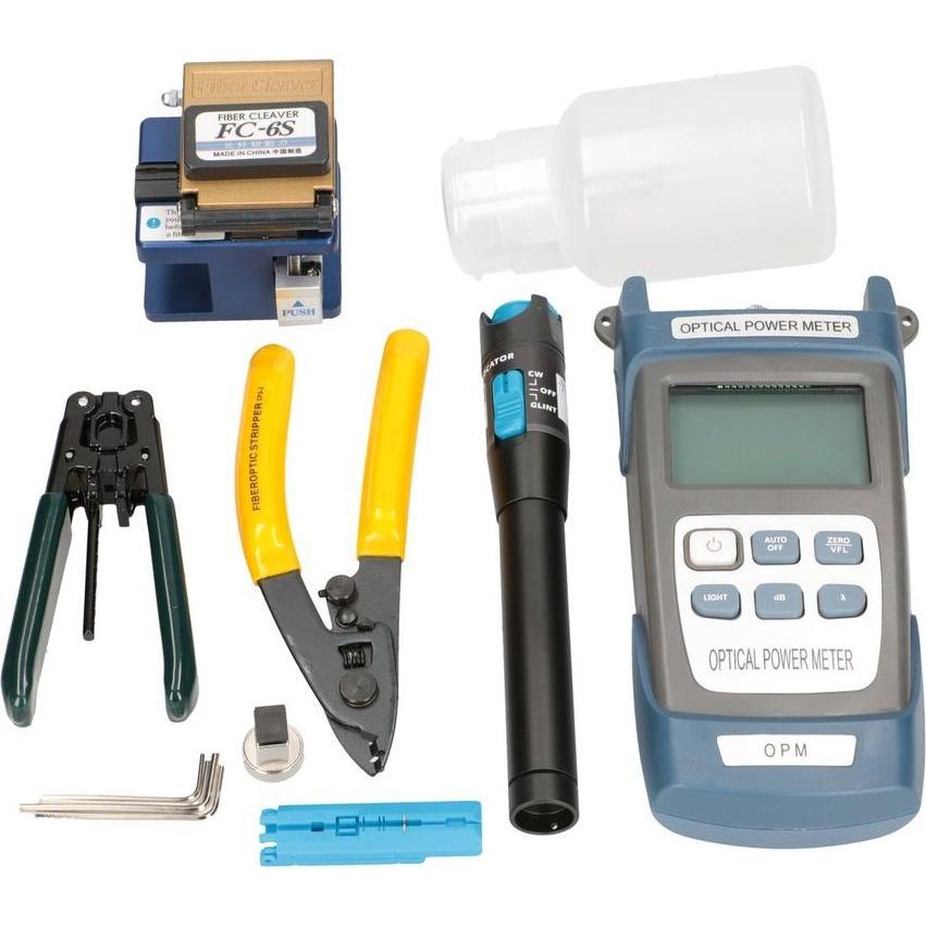 Extralink Kit di strumenti per la fibra ottica FTTH 12 elementi (Accessori di rete), Accessori di rete