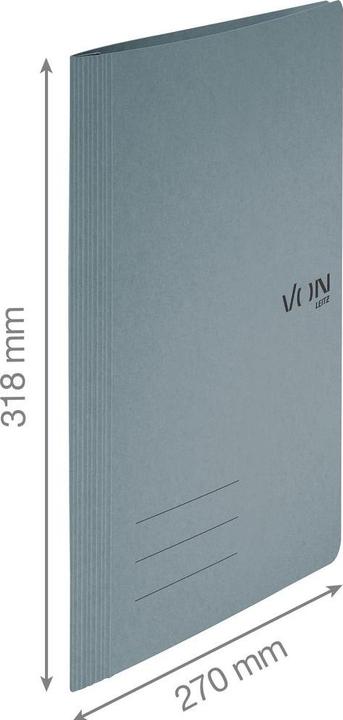 Image du produit von Dossier rapide avec mécanisme de reliure, gris, 10 pièces (A4, 10x)