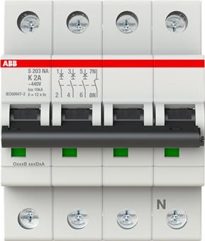 Actual product image ABB S203-K2NA Automatic circuit breaker K-Char., 6 2CDS253103R0277