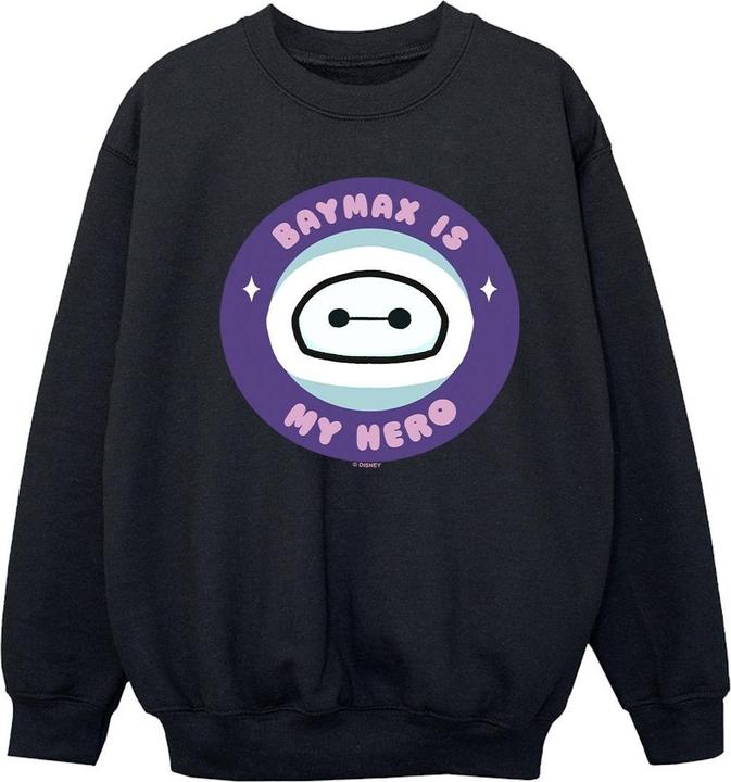 Actual product image Disney Girls Big Hero 6 Baymax My Hero Pocket Sweatshirt (116)