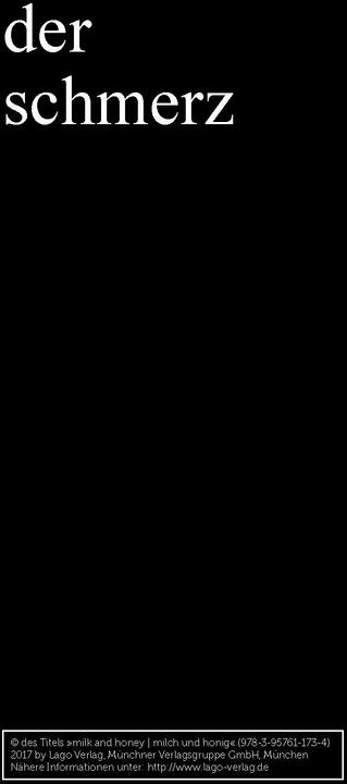 Immagine prodotto milk and honey - milch und honig (Tedesco, Rupi Kaur, 2017)