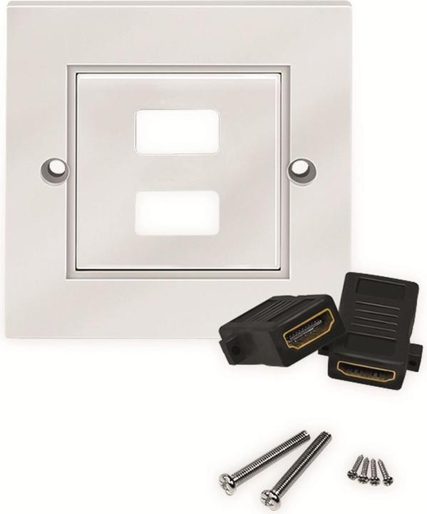 Actual product image LogiLink Junction box, 2x HDMI coupling (HDMI, 8.60 cm)