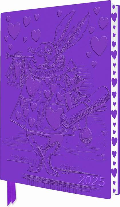 Immagine prodotto Agenda in pelle vegana di Alice nel Paese delle Meraviglie 2025 Artisan Art - Pagina a vista con (A5, Tedesco)