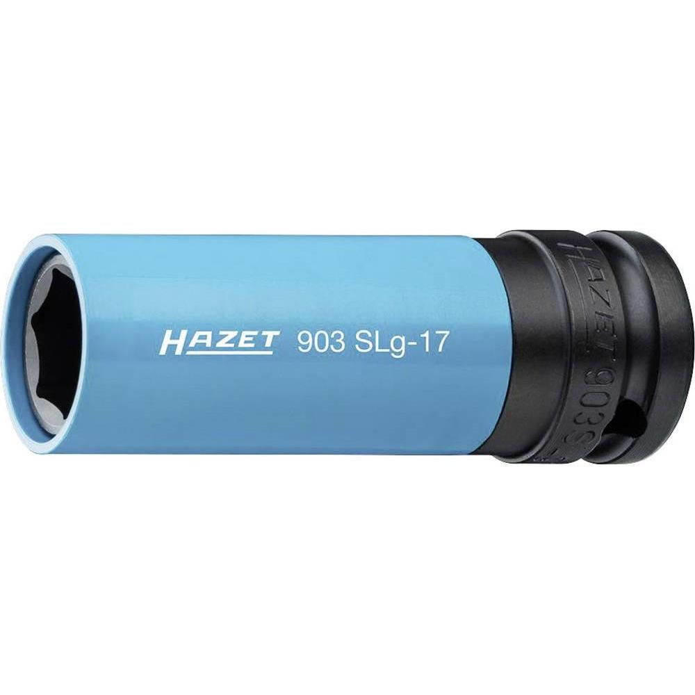 HAZET, Steckschlüssel + Stecknuss, AußenSechskant SchlagschrauberSteckschlüsseleinsatz (17 mm)