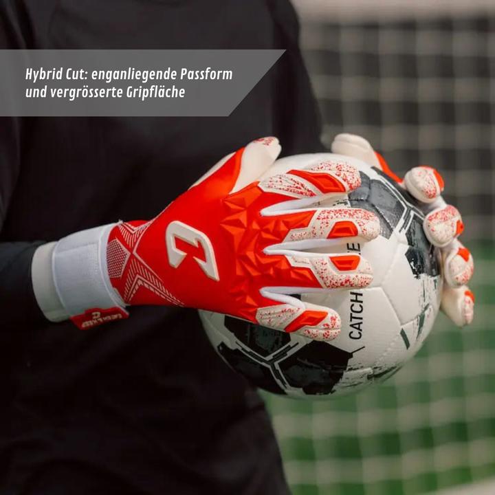Produktbild Catch & Keep Fussballhandschuhe Pulse X Red Gr. 8 Torwart Goalie Handschuhe (8)