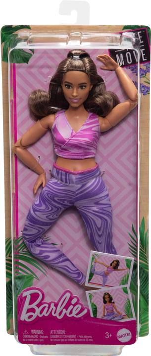 Actual product image Barbie Made to Move Yoga Doll with Blonde Hair