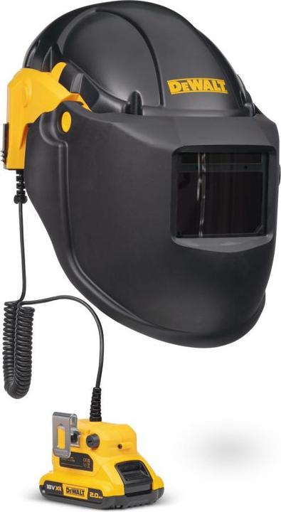 DeWalt DXPGB2WD21 Luftreinigende Atemschutzmaske mit Schweisserhelm P3 18 V 2.0 Ah