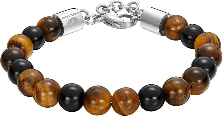 Schwarz, Braun/Beige, Silber