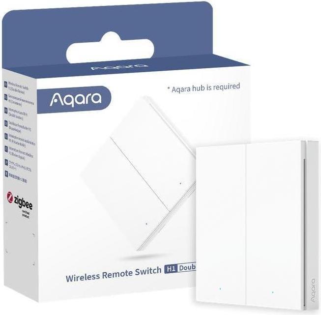 Aqara AQAZWRS-R02 - Wireless Switch H1 White Double Rocker (Zigbee)