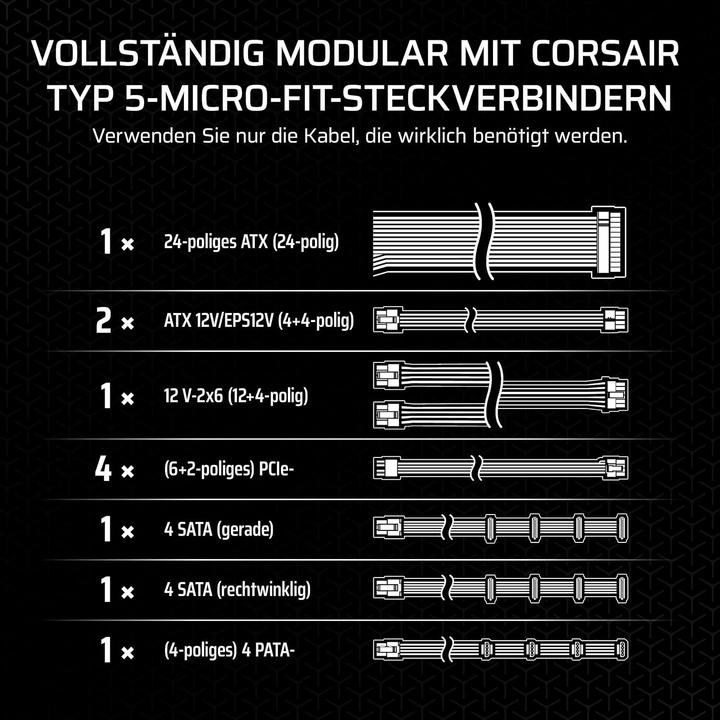 Produktbild Corsair SF1000 (1000 W)
