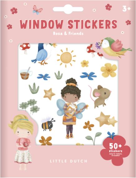 Little Dutch Window stickers Pink and Friends