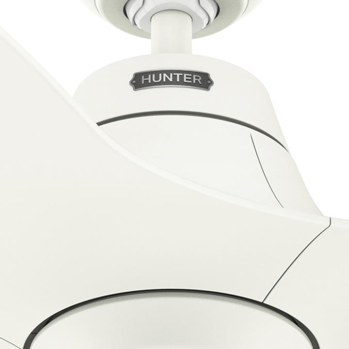 Produktbild Hunter Fans DC Deckenventilator Stingray Weiss 152 cm mit LED (39.30 dB)