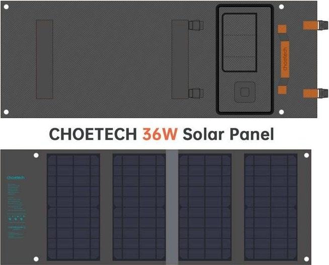 Immagine prodotto Choetech Pannello solare pieghevole (40 W, 1.55 kg)
