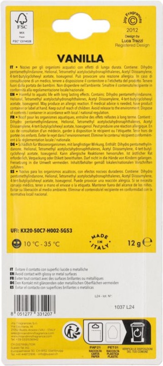 Valori nutrizionali e ingredienti Mr & Mrs Fragrance Cesare