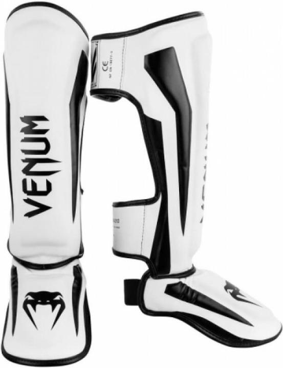 Actual product image Venum Elite Standup Shinguards-White/Black (L)