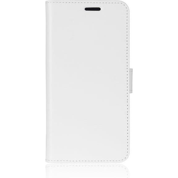 MU Classic Crazy Horse II Leder Bookcover Series (Nokia 6.1 Plus), Smartphone Hülle, Weiss