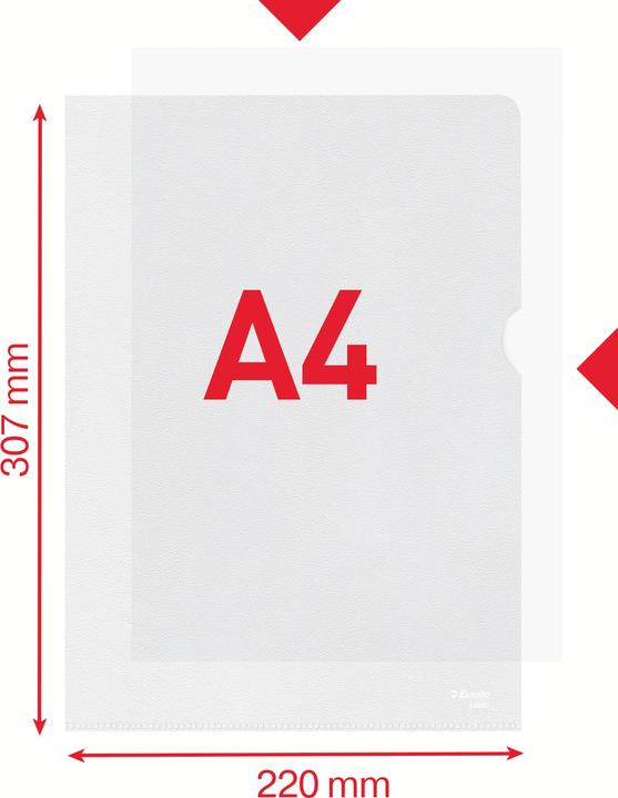 Actual product image Leitz Transparencies A4 PP foil transp Transparencies Esselte, A4, PP foil, document proof, top u (A4, 100 x)