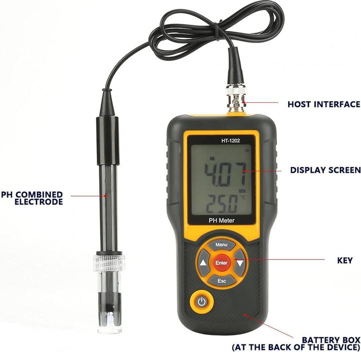 Actual product image LiebeWH Digitales PH-Messgerät HT-1202 0,05 pH Tester (pH measuring instrument)