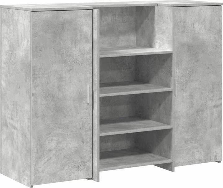 Immagine prodotto VidaXL Bancone reception grigio cemento 135x50x103,5 cm bancone reception in legno