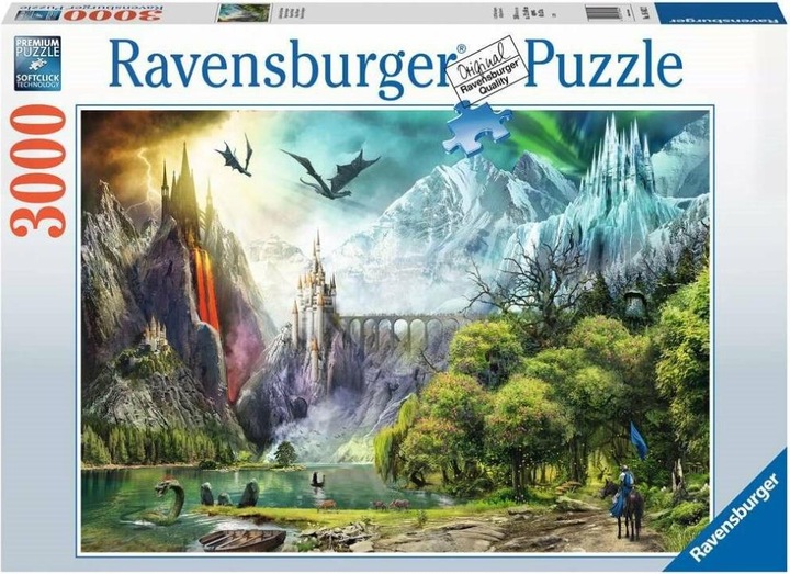 Actual product image Ravensburger Dragon ride puzzle 3000 pieces (3000 pieces)