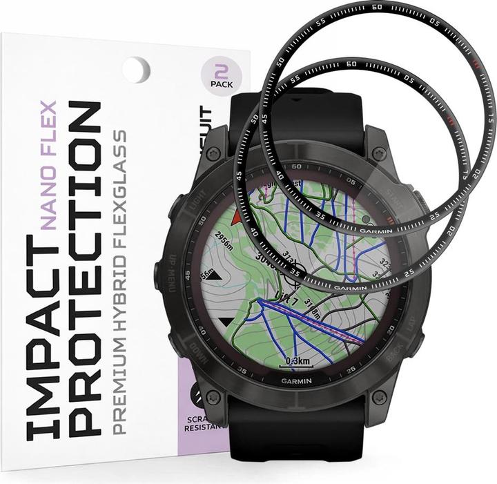 Immagine prodotto Techsuit - Nano Flex (2 pack) - Garmin Fenix 7X - Black