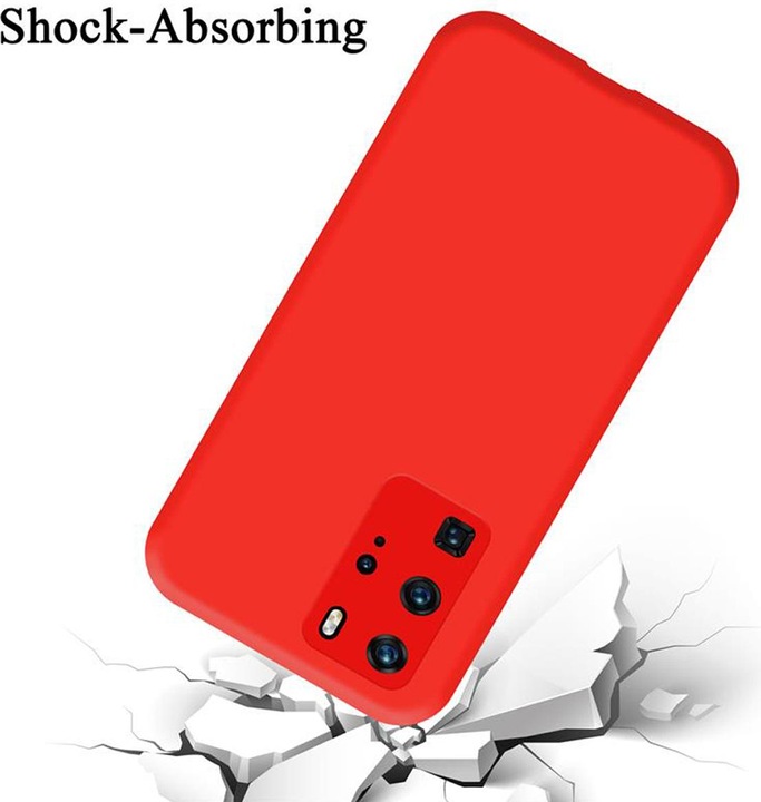 Actual product image Cadorabo TPU Liquid Silicone Case Cover (Huawei P40 Pro+)