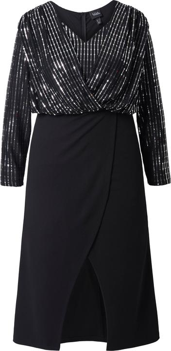 Image du produit Ulla Popken Robe maxi bodycon, en jersey scintillant, jupe longue (52)