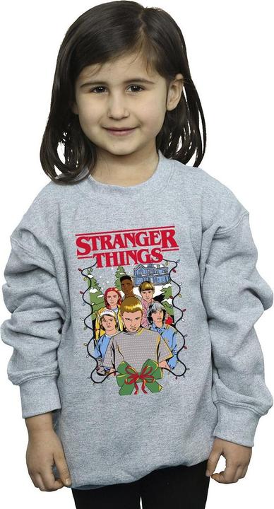 Produktbild Netflix Stranger Things Christmas Poster Sweatshirt Mädchen (140, 146)