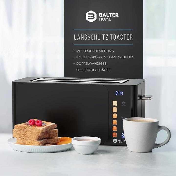 Produktbild Balter Langschlitztoaster TS-44 mit Touch-Bedienung und LCD Display